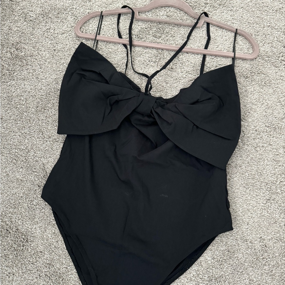 ZARA halter bodysuit with bow